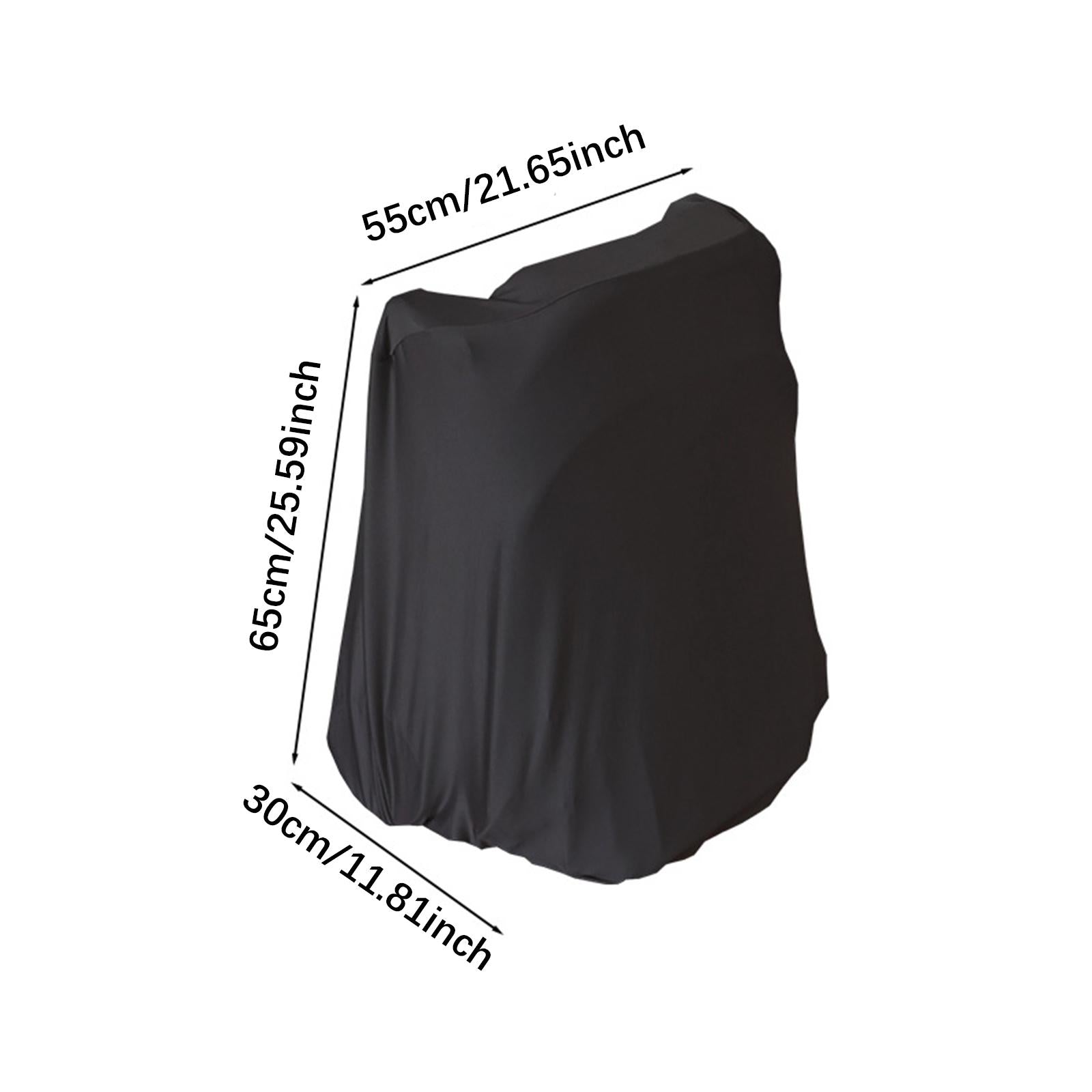 Baby Stroller Dust Cover Washable Portable Drawstring Closure Stroller Cover S Black