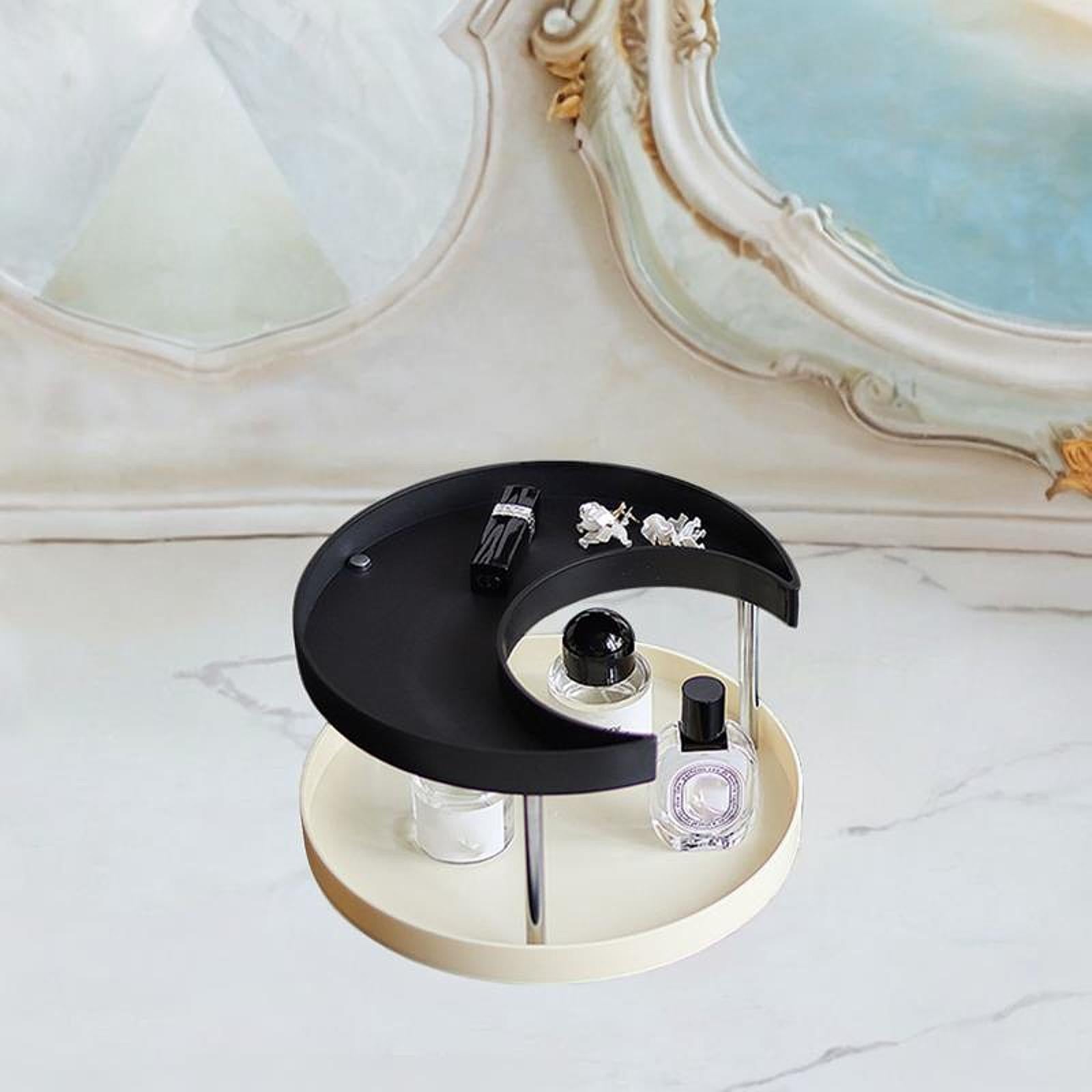 Bathroom Counter Organizer Perfume Display Stand for Home Coffee Bar Kitchen Beige Base