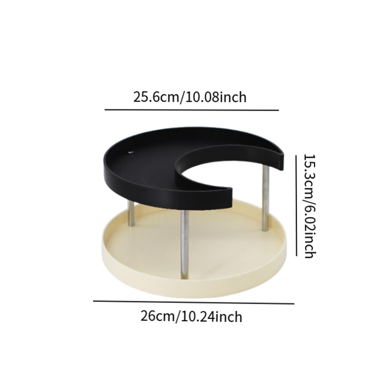 Bathroom Counter Organizer Perfume Display Stand for Home Coffee Bar Kitchen Beige Base