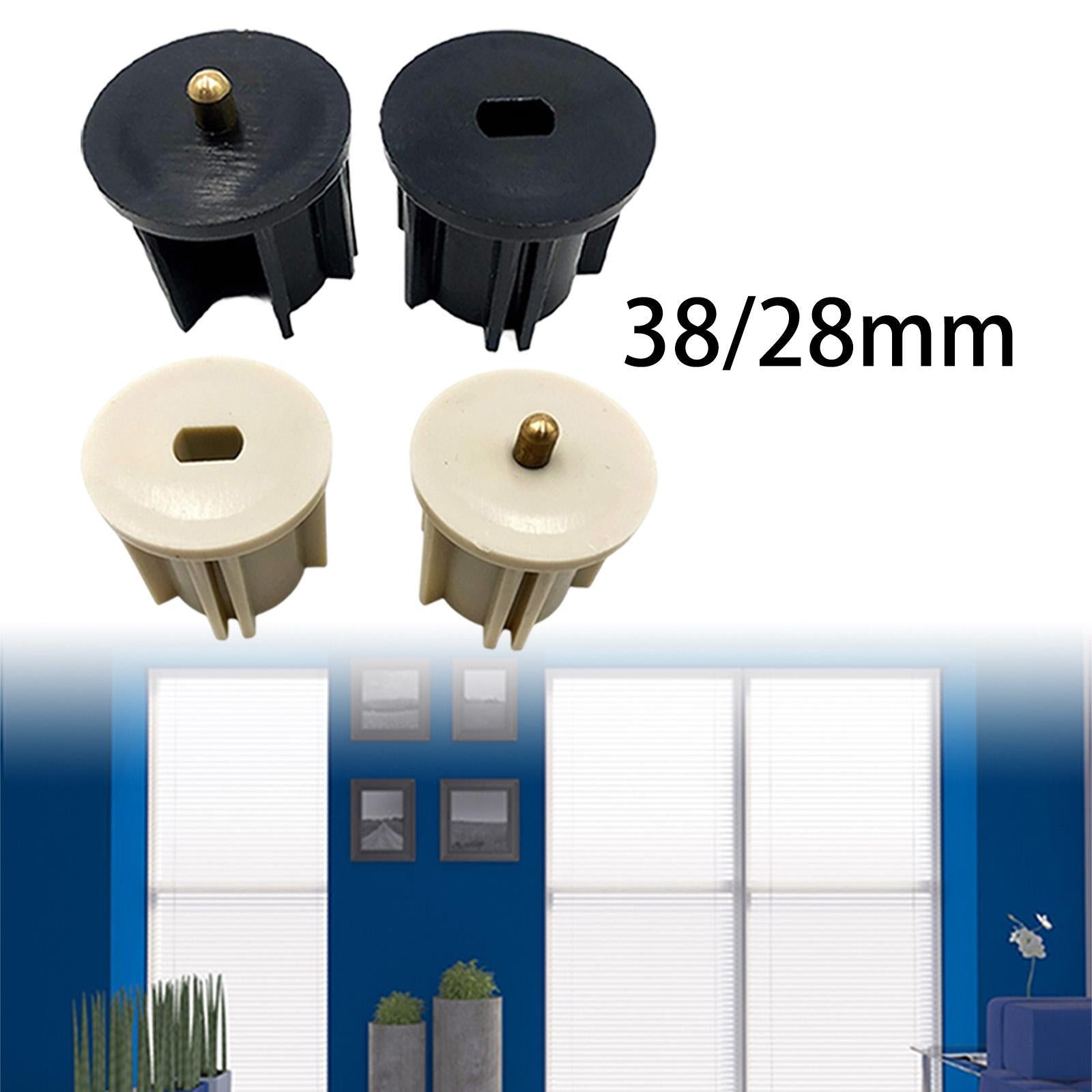 Blinds Clutch Plug Rod End Cap Mounting Brackets for Exterior Sun Shade Home Black 3.8cm