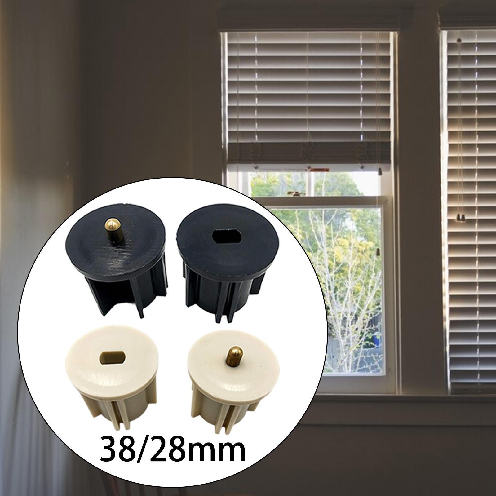 Blinds Clutch Plug Rod End Cap Mounting Brackets for Exterior Sun Shade Home Black 3.8cm