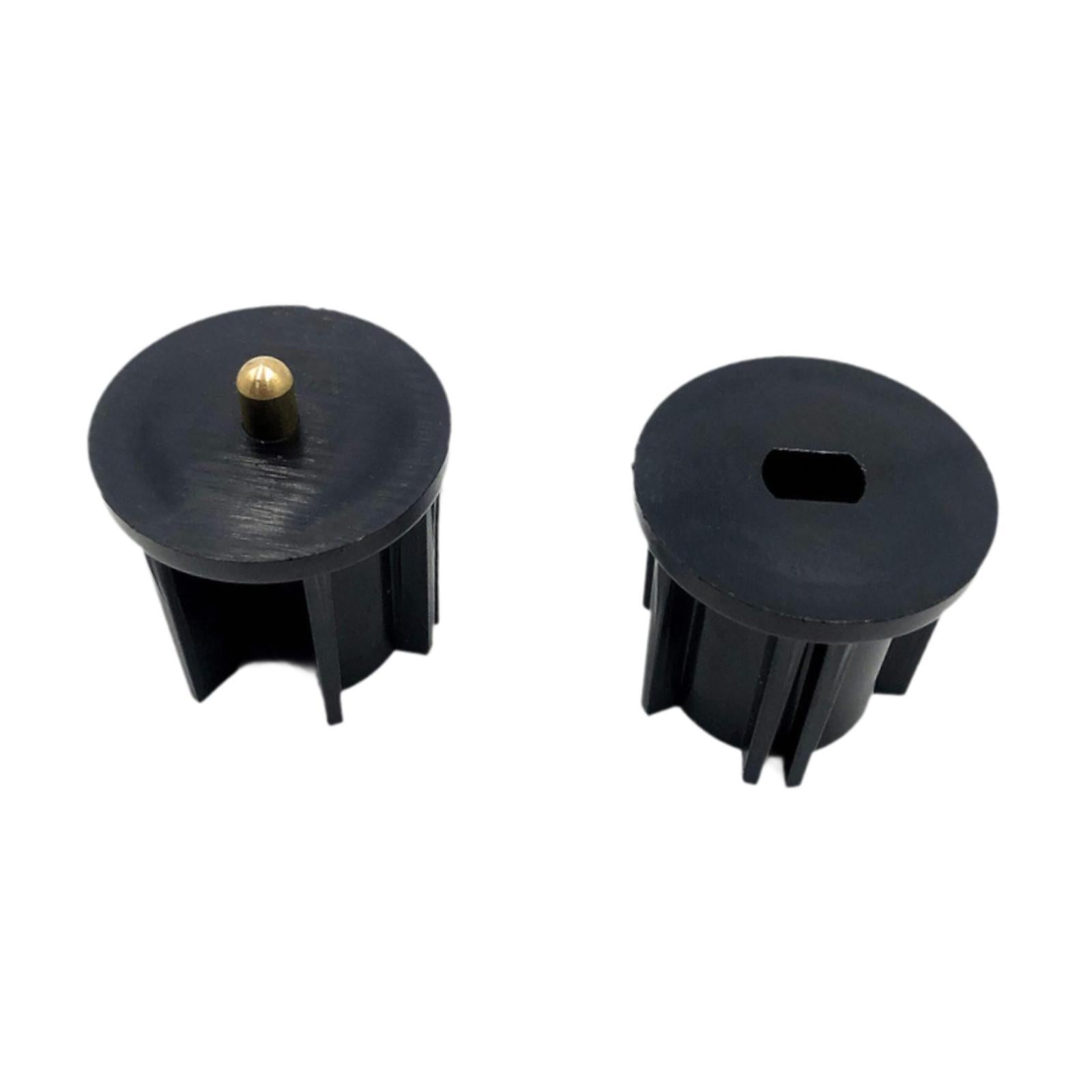 Blinds Clutch Plug Rod End Cap Mounting Brackets for Exterior Sun Shade Home Black 2.8cm