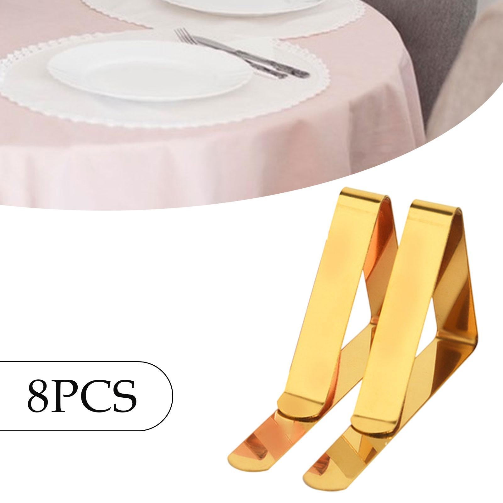 8x Tablecloth Cover Clip Outdoor Picnic Tables Cover Clamp Holders for Party