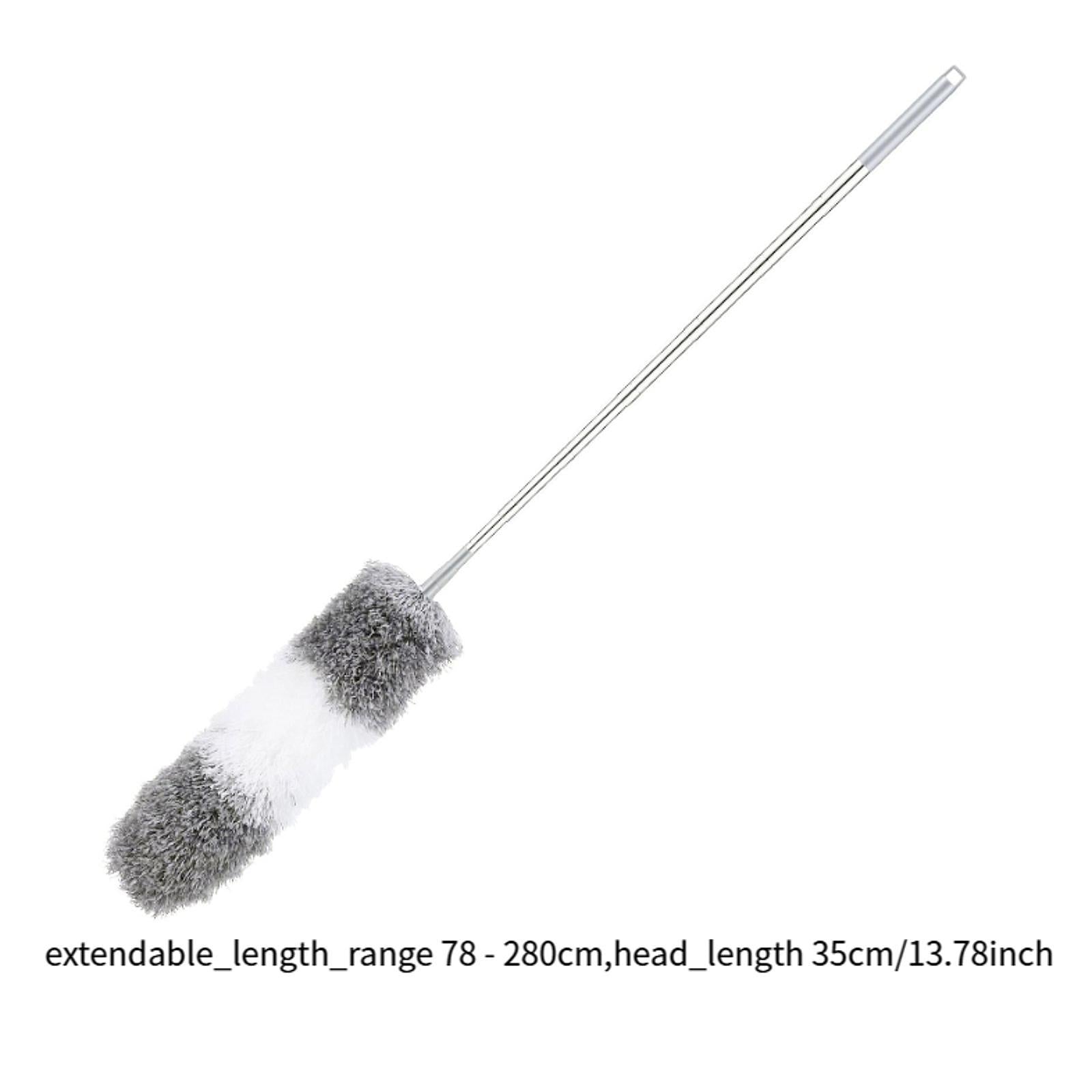 Cleaning Duster Long Handle High Reach Duster for Cleaning Home High Ceiling grey white