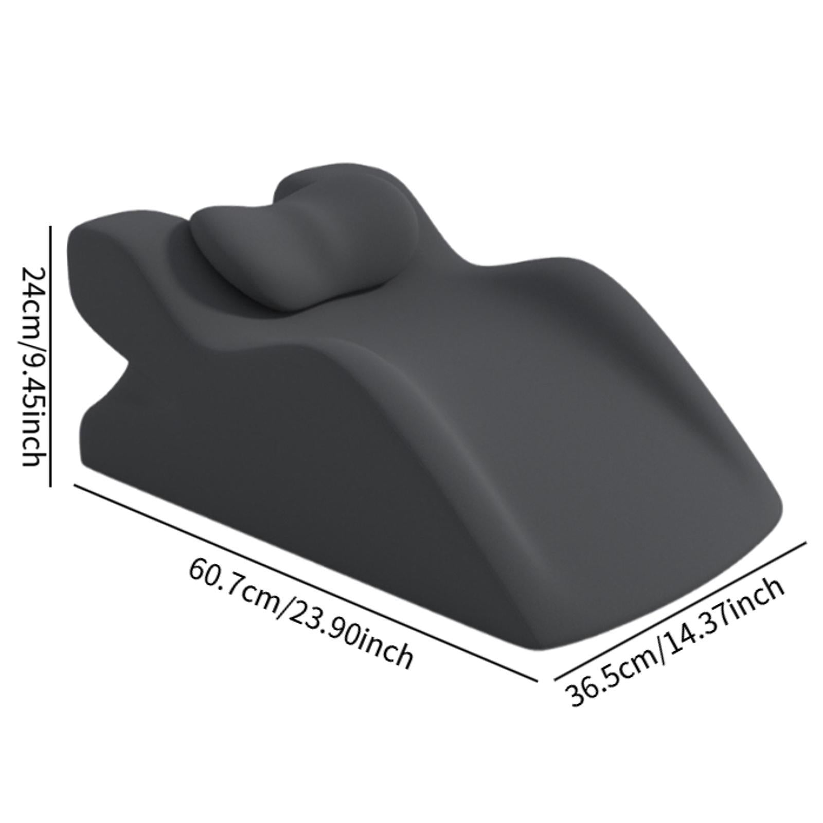 Face Down Pillow Multipurpose Fashion Memory Foam for Dorm Apartment Reading Dark Gray