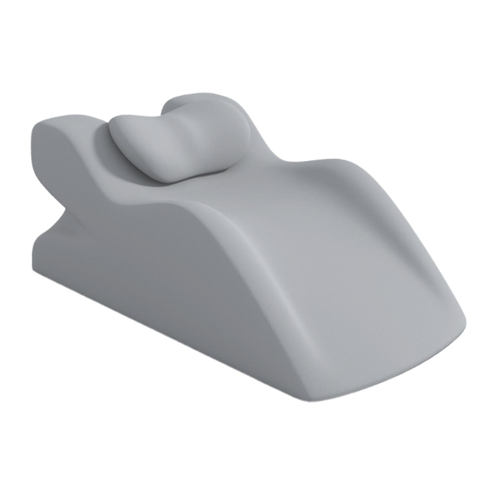 Face Down Pillow Multipurpose Fashion Memory Foam for Dorm Apartment Reading Light Gray