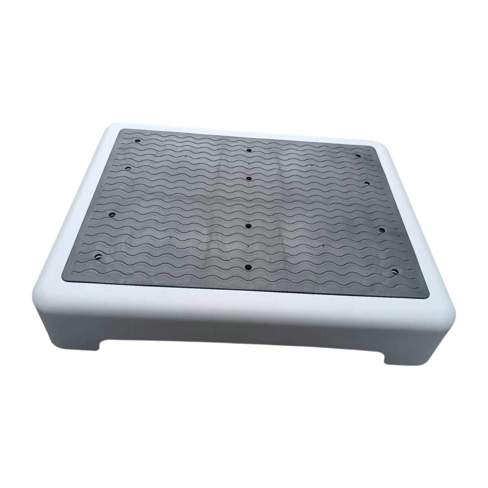 Shower Step Stool Slip Resistant Stepping Stool for Bedroom Bathroom Bathtub Black