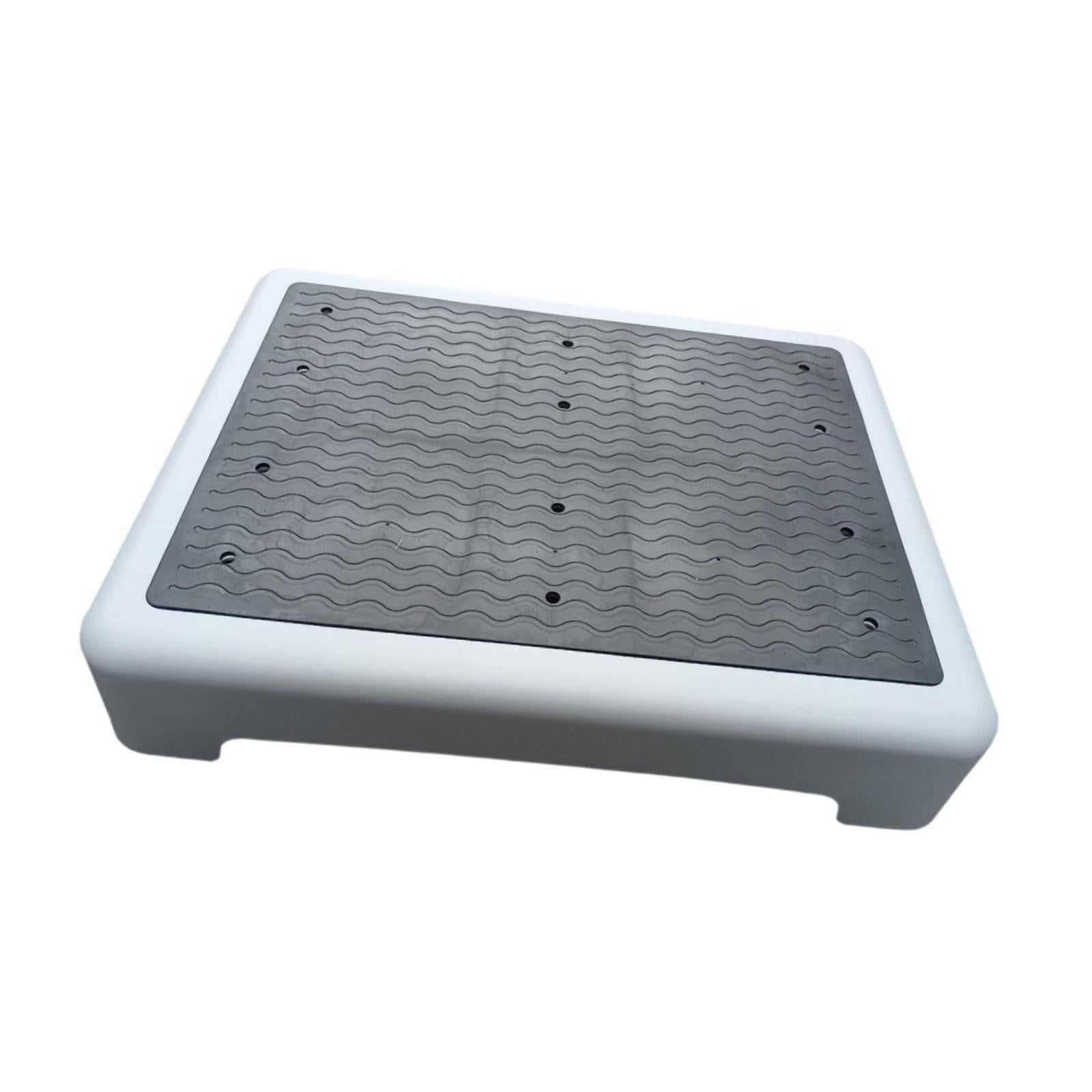 Shower Step Stool Slip Resistant Stepping Stool for Bedroom Bathroom Bathtub Black