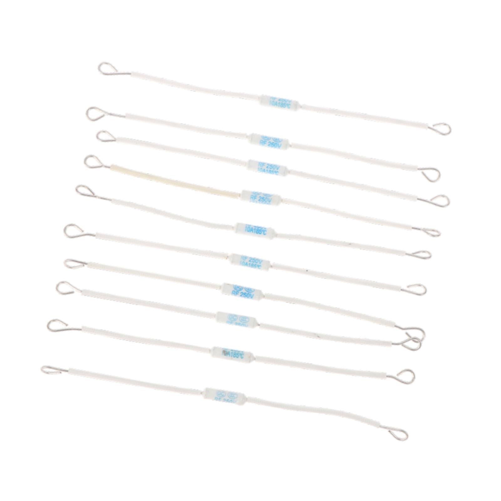 10Pcs Rice Cooker Fuses Replacement Sturdy Restaurant Thermal Cutoffs