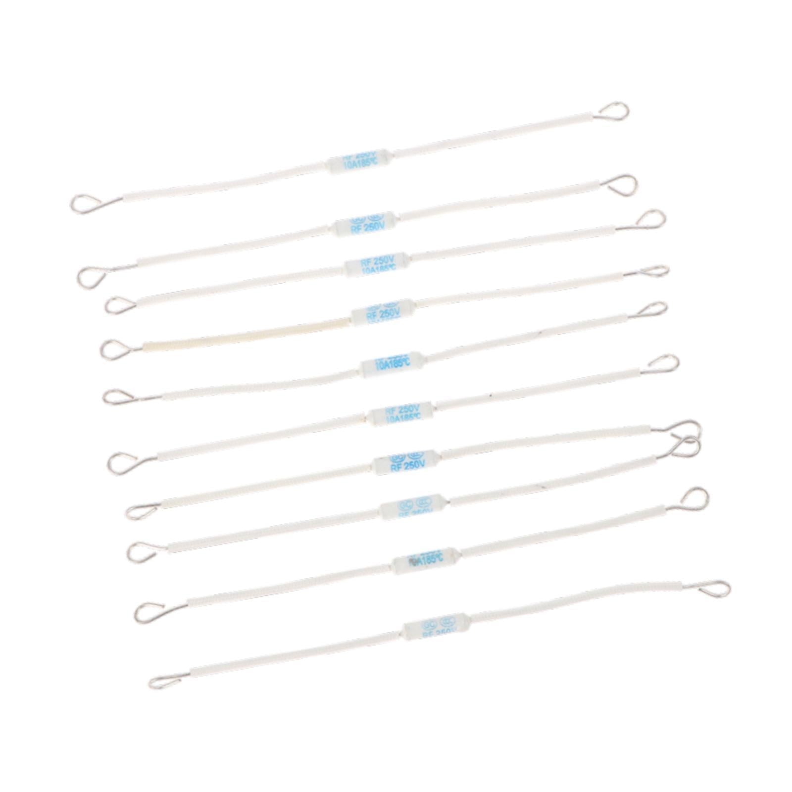 10Pcs Rice Cooker Fuses Replacement Sturdy Restaurant Thermal Cutoffs