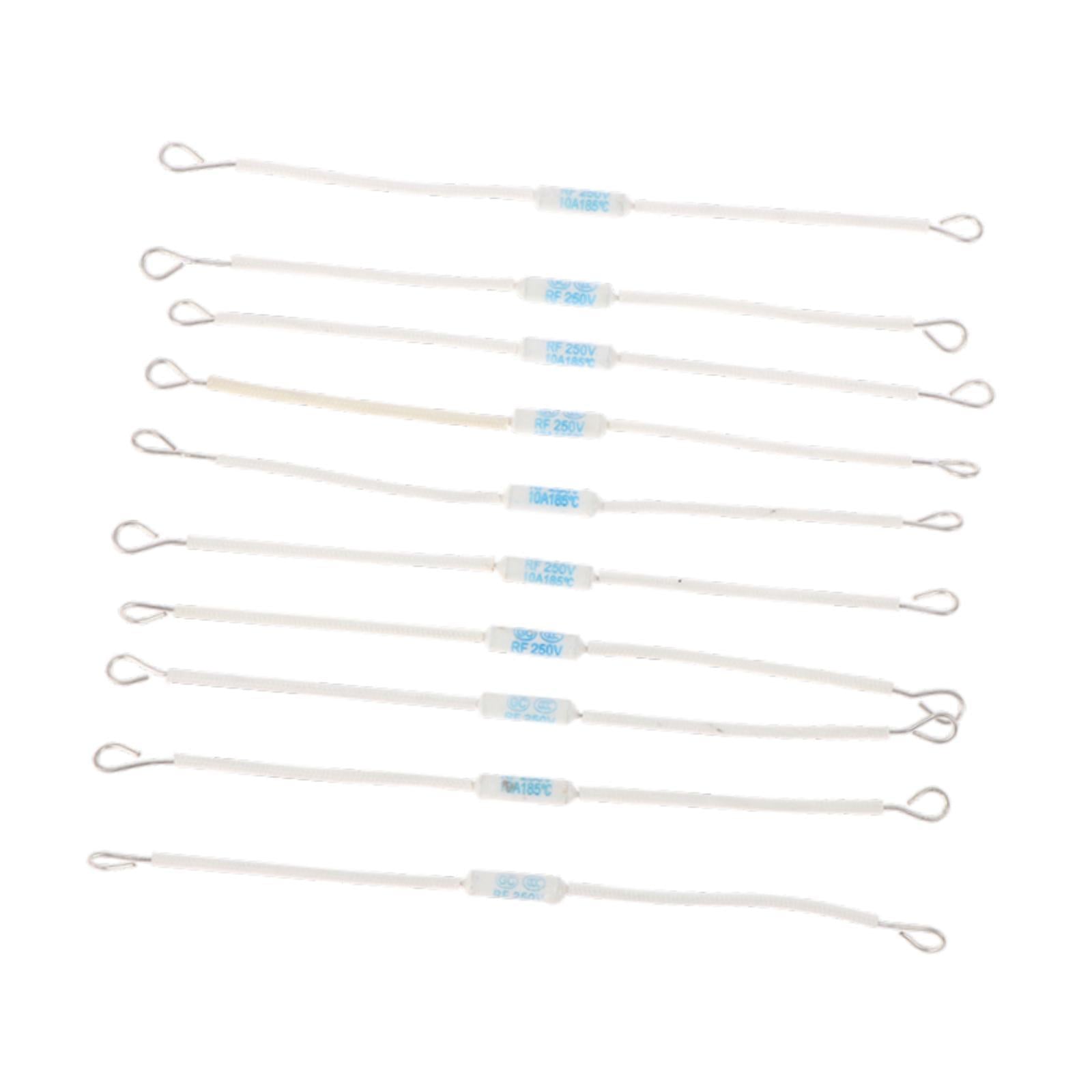 10Pcs Rice Cooker Fuses Replacement Sturdy Restaurant Thermal Cutoffs