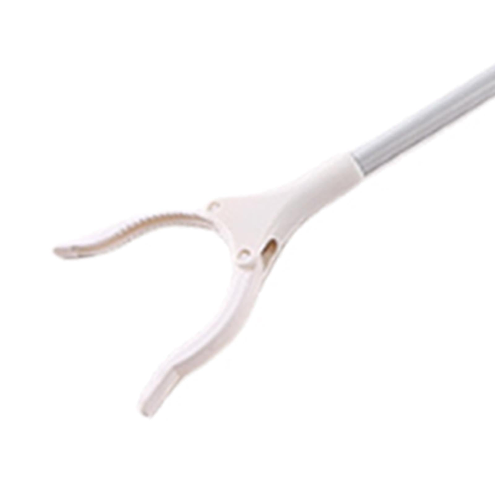 Reacher Grabber Reaching Aid Pick up Grab Tool for Living Room Street Hiking white handle