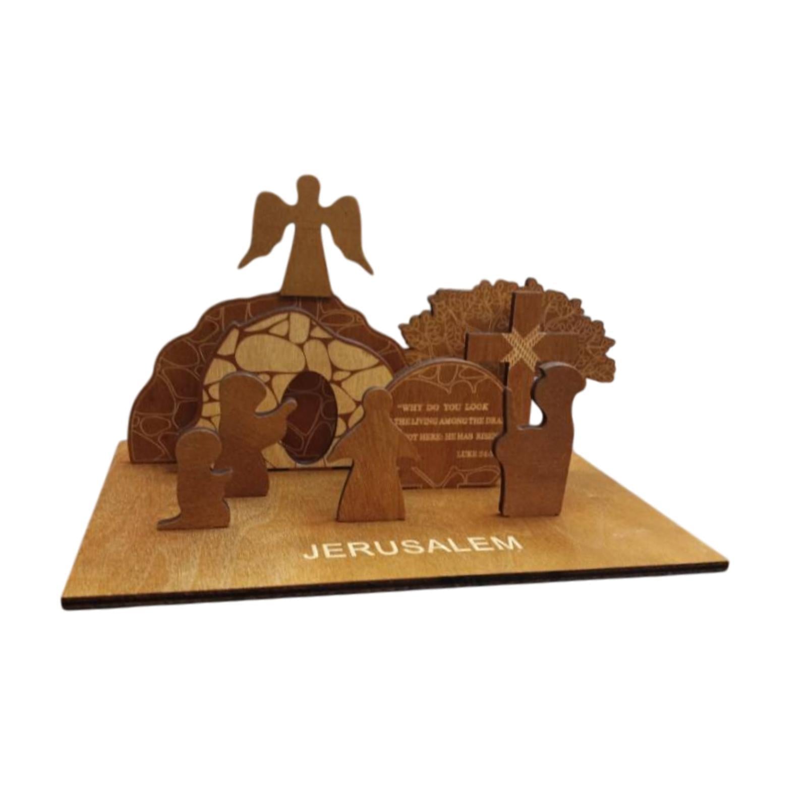 Easter Resurrection Scene Ornament Tomb Easter Scene for Dorm Festival