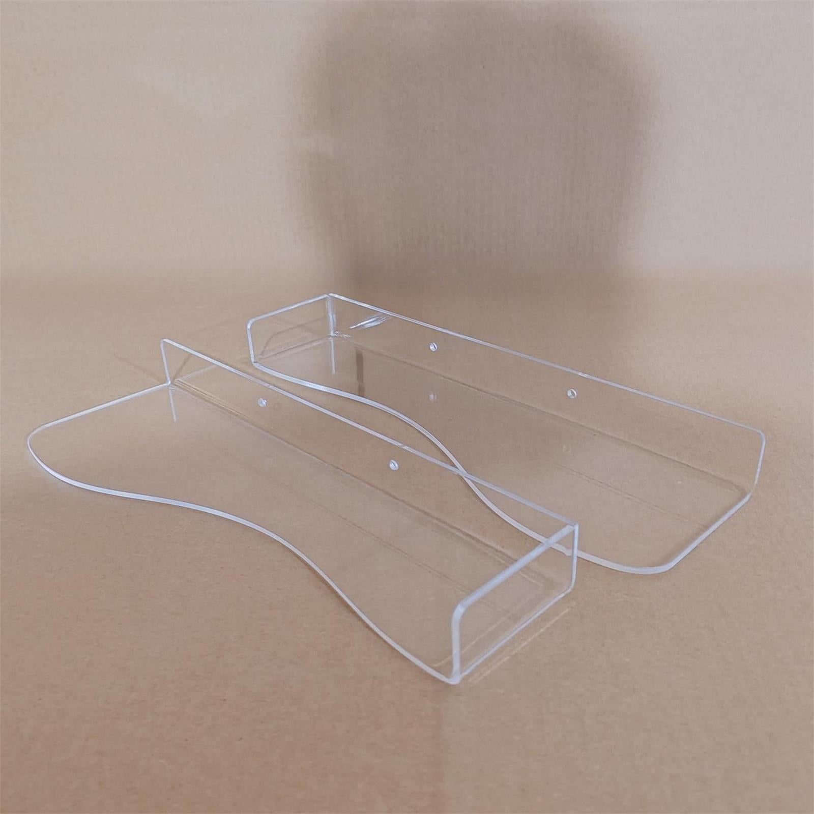Acrylic Shoe Wall Shelf with Screws Shoe Holder for Home Hallway Living Room Clear