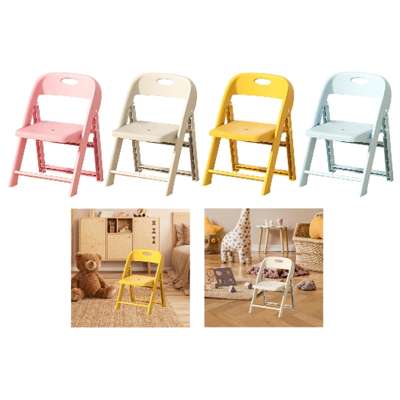 Kids Chair with Backrest Ergonomic Kids Desk Chair for Lawn Classroom School Yellow