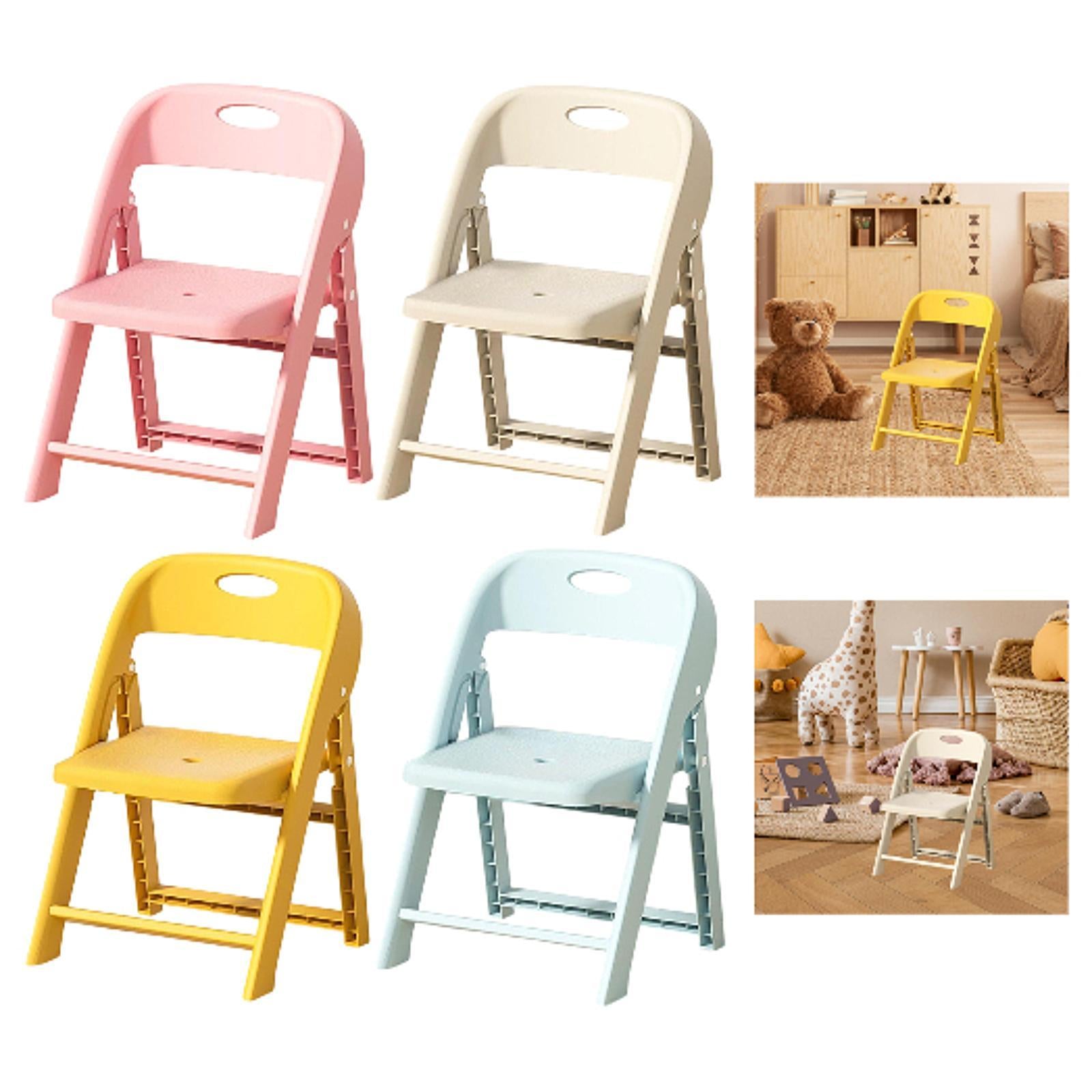 Kids Chair with Backrest Ergonomic Kids Desk Chair for Lawn Classroom School Yellow
