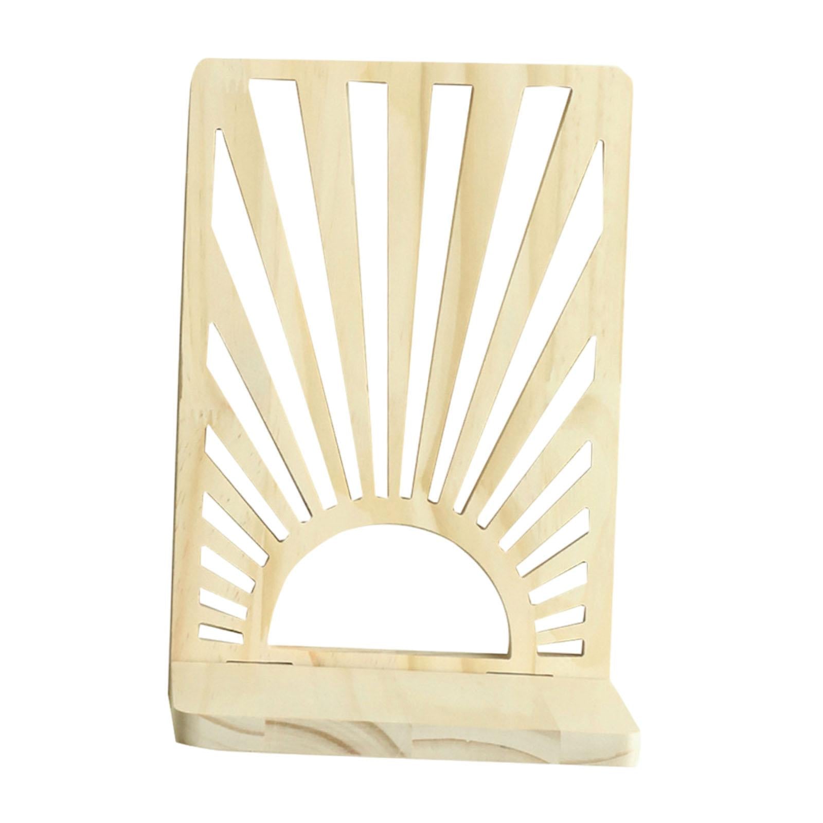 Hanging Shelf Boho Wall Mount Book Floating Shelf for Bathroom Office Garden