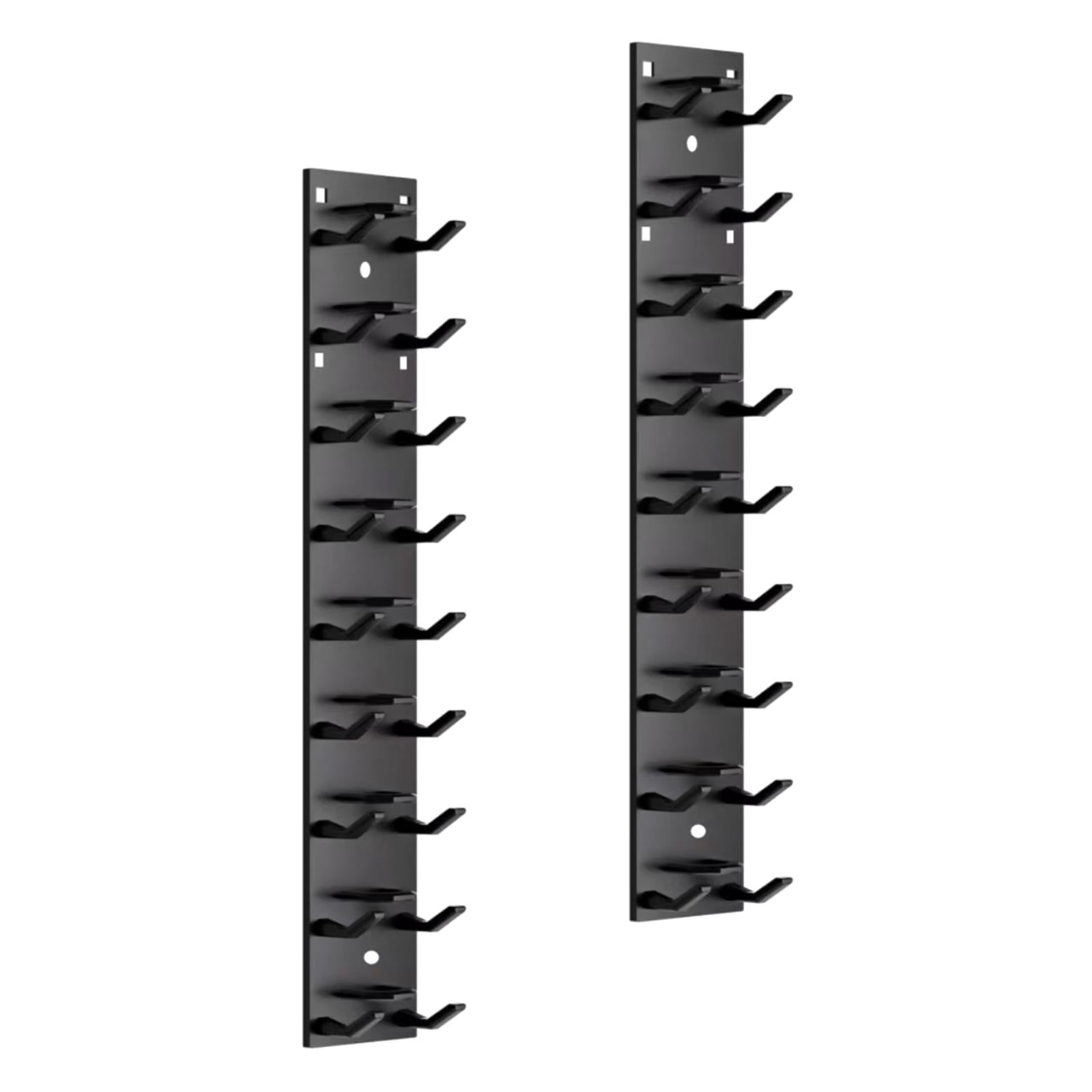 2Pcs Hat Organizer for Baseball Caps Modern for Cloakroom Living Room Closet Black