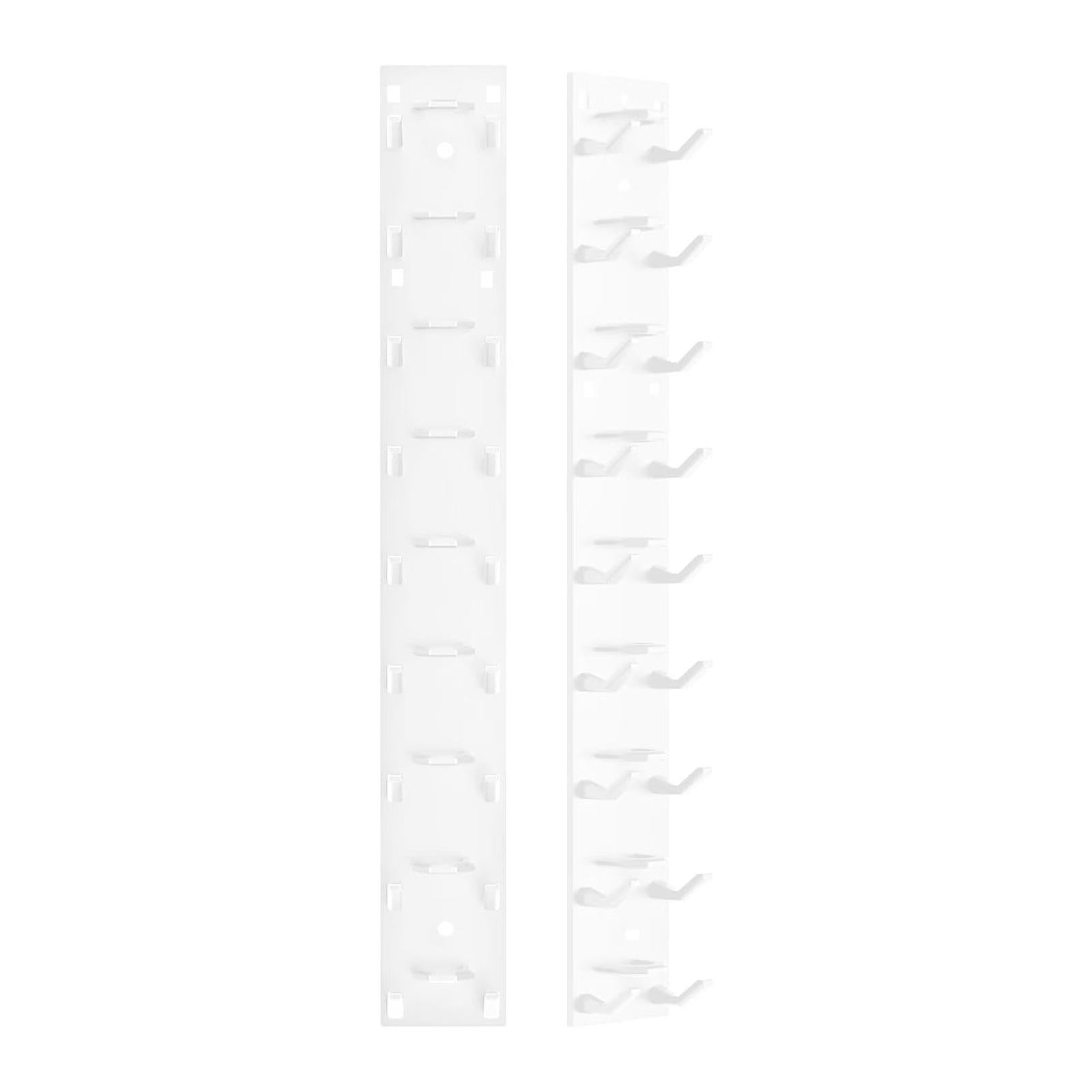 2Pcs Hat Organizer for Baseball Caps Modern for Cloakroom Living Room Closet White