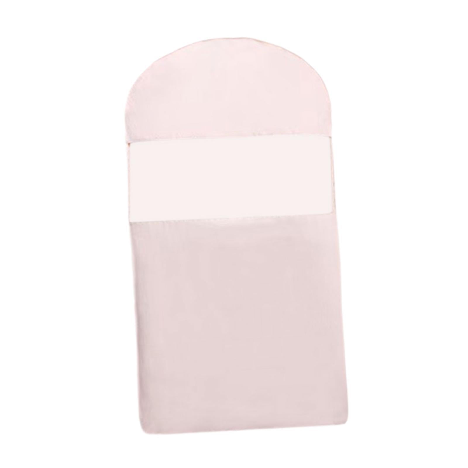 Garment Bag Clear Window Zipper Design Dress Bag for Travel Coats M Light Pink