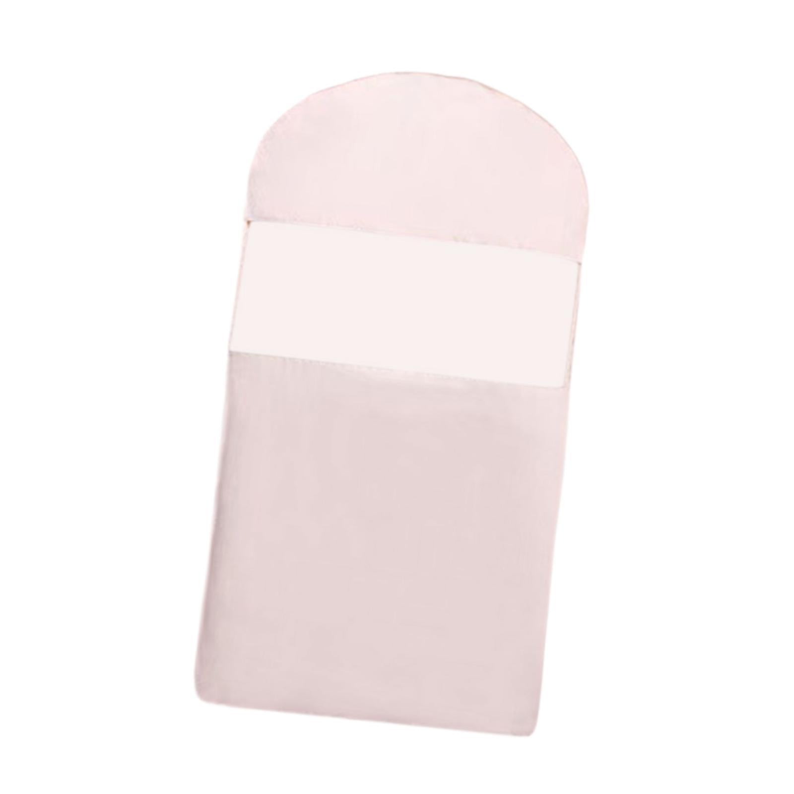 Garment Bag Clear Window Zipper Design Dress Bag for Travel Coats M Light Pink