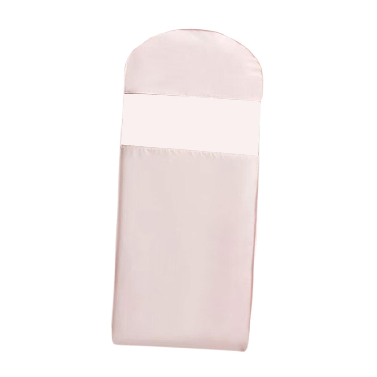 Garment Bag Clear Window Zipper Design Dress Bag for Travel Coats L Light Pink