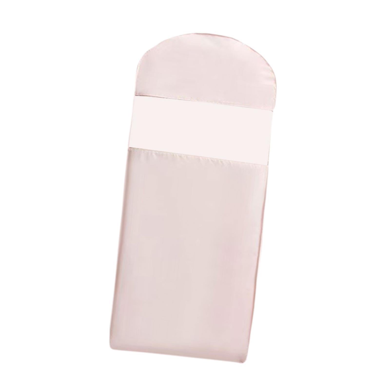 Garment Bag Clear Window Zipper Design Dress Bag for Travel Coats L Light Pink