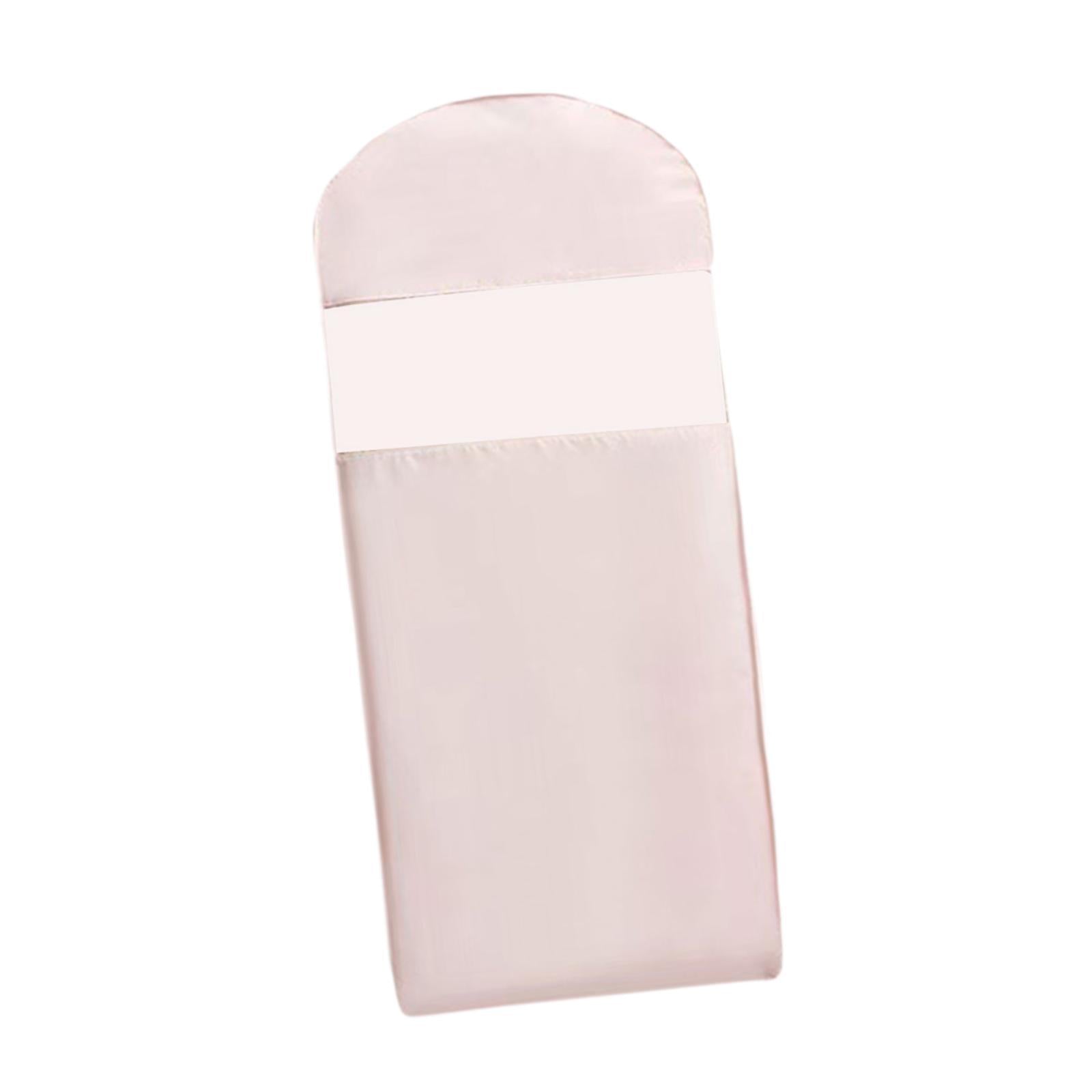 Garment Bag Clear Window Zipper Design Dress Bag for Travel Coats L Light Pink
