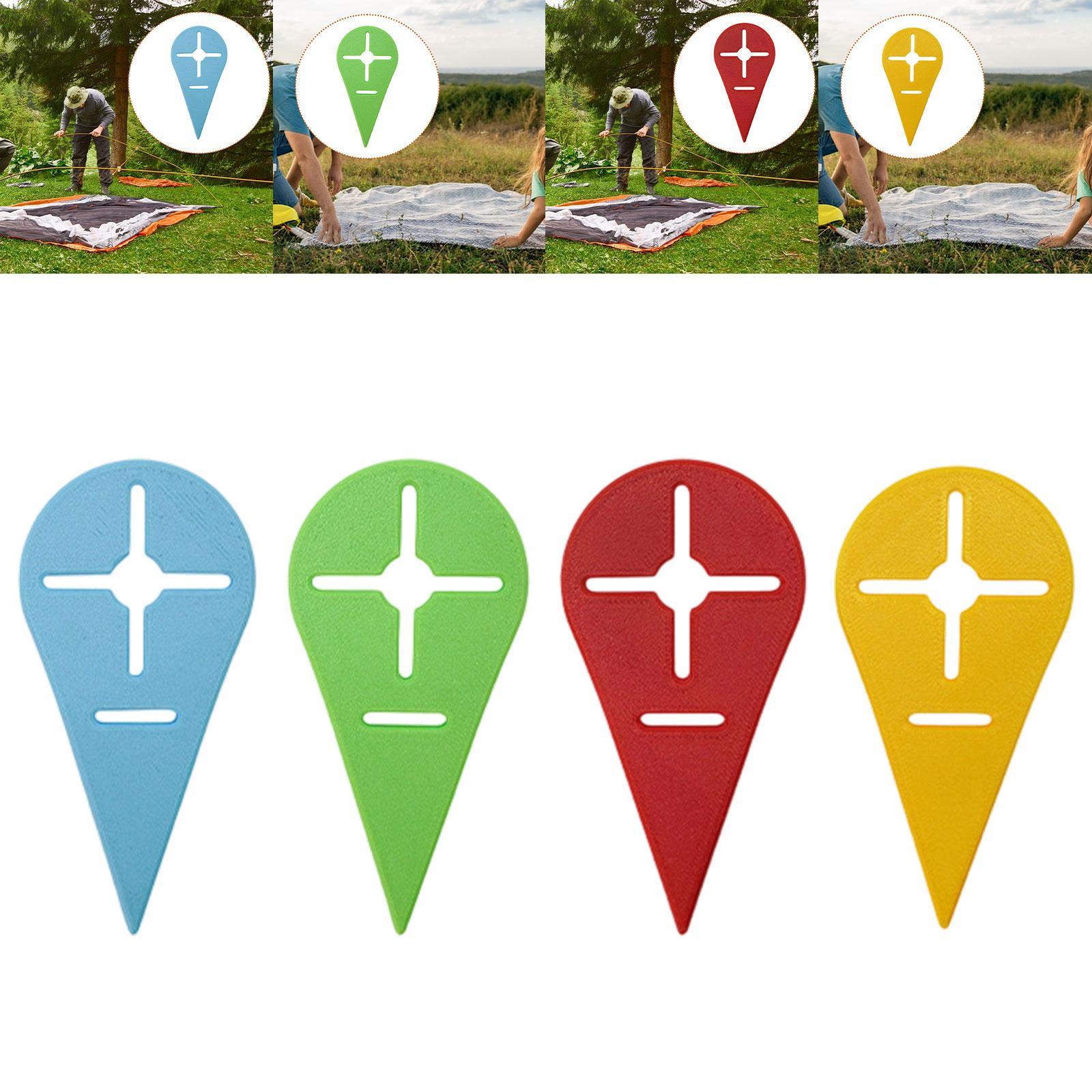 Beach Towel Stake Outdoor Beach Towel Anchor Stakes Clip for Travel Vacation Blue
