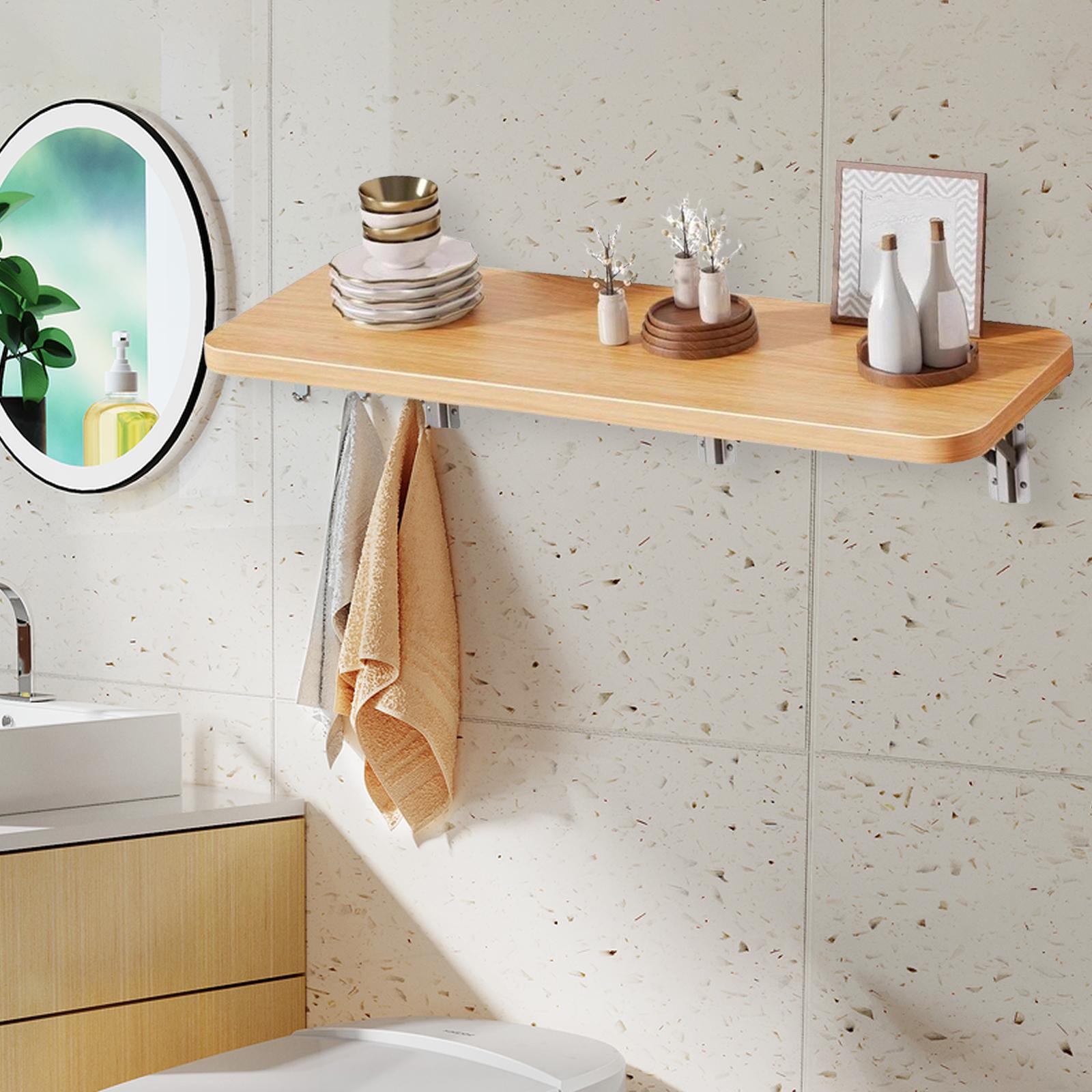 Folding Wall Storage Shelf Foldable Storage Rack for Office Bedroom Bathroom