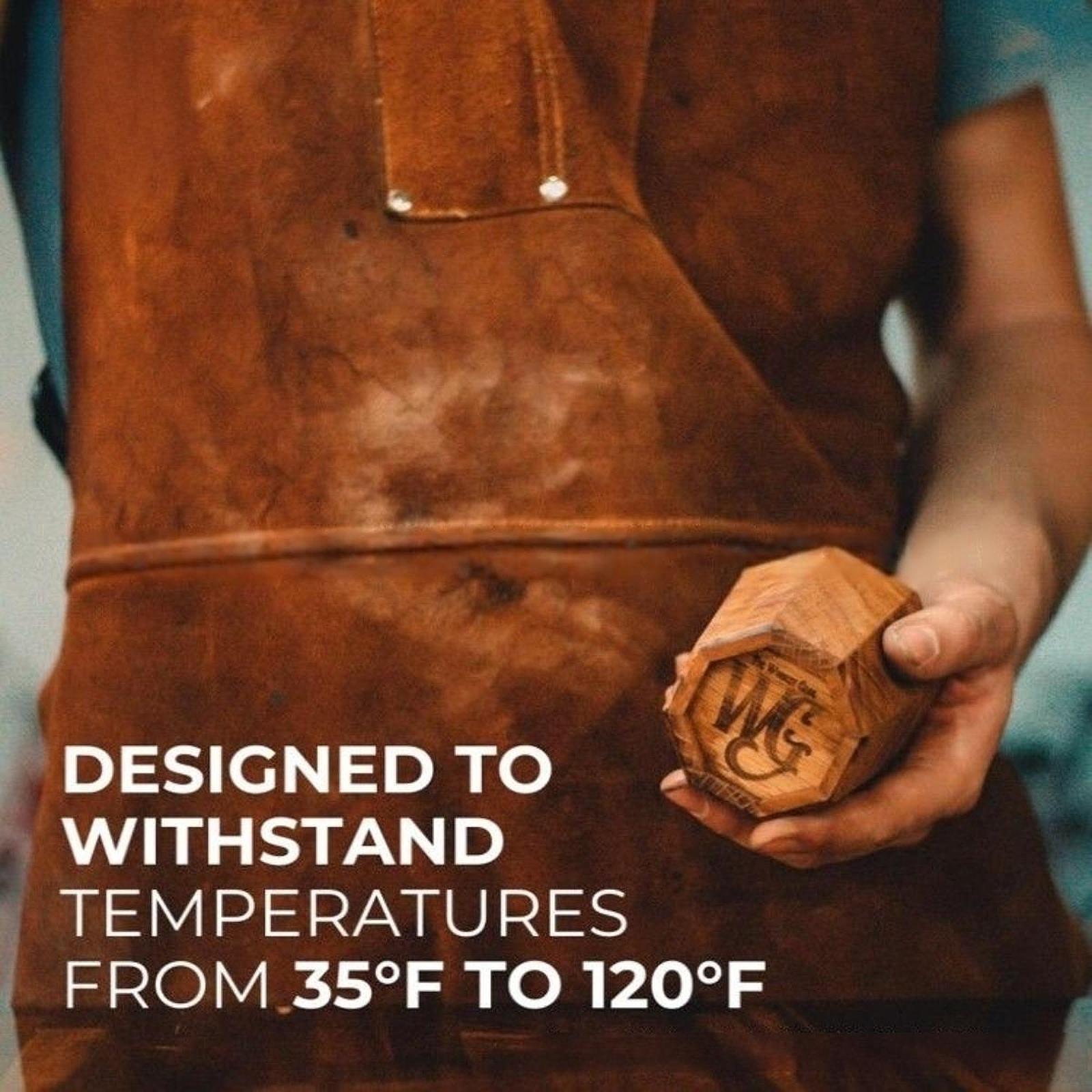 Wooden Bourbon Whiskey Cup Traditional Old Fashioned Charred Drinking Vessel