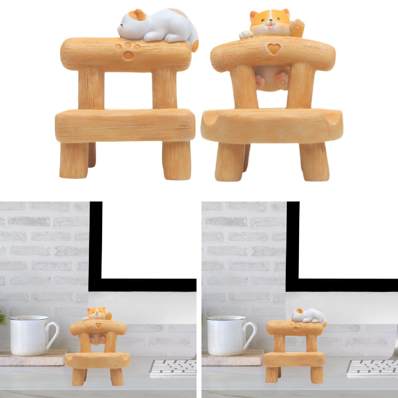 Phone Stand Animal Unique Desk Stand Cellphone Holder for Home Office Travel Cat
