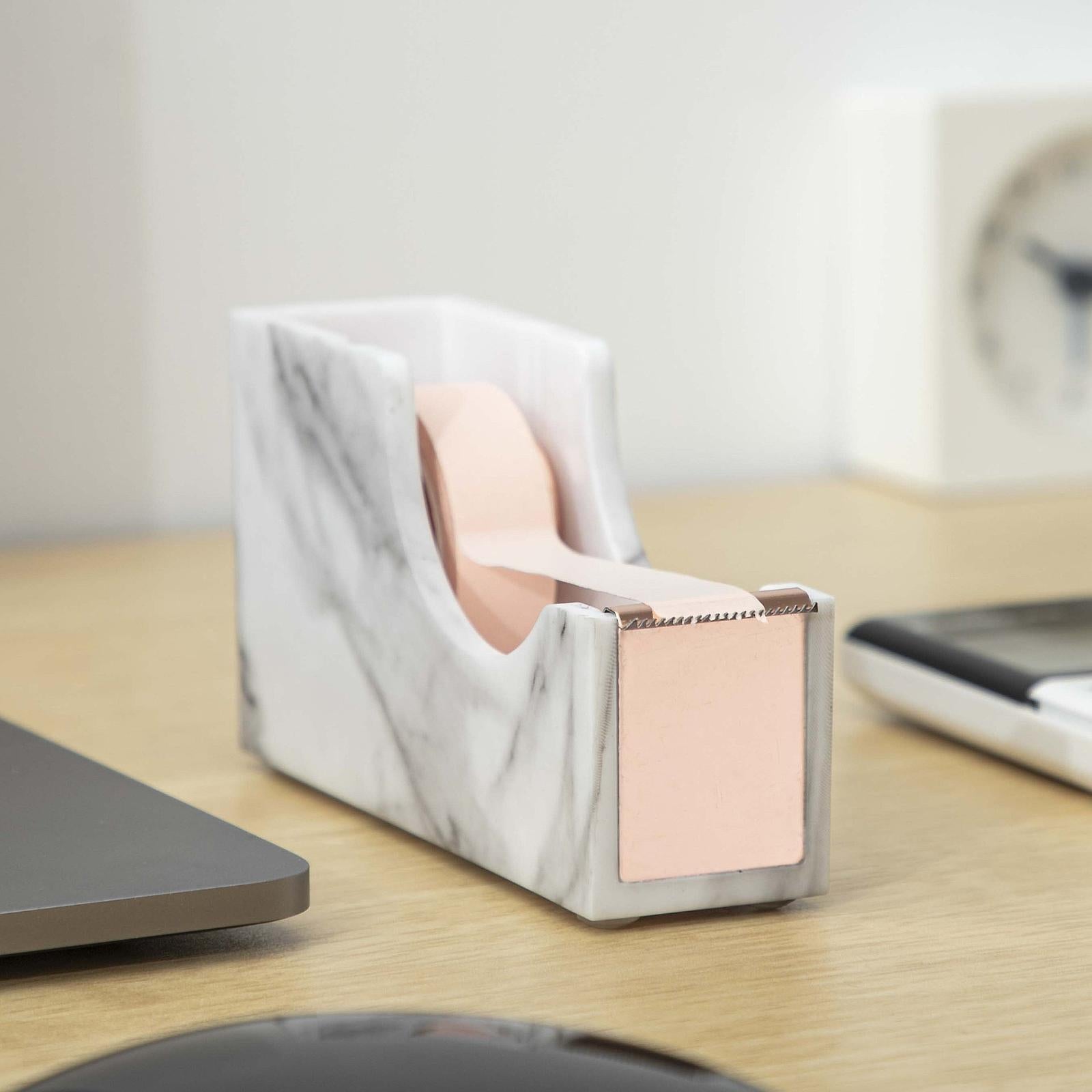 Desktop Tape Dispenser Holder for Heat Transfer Sublimation Painters Masking Rose Gold