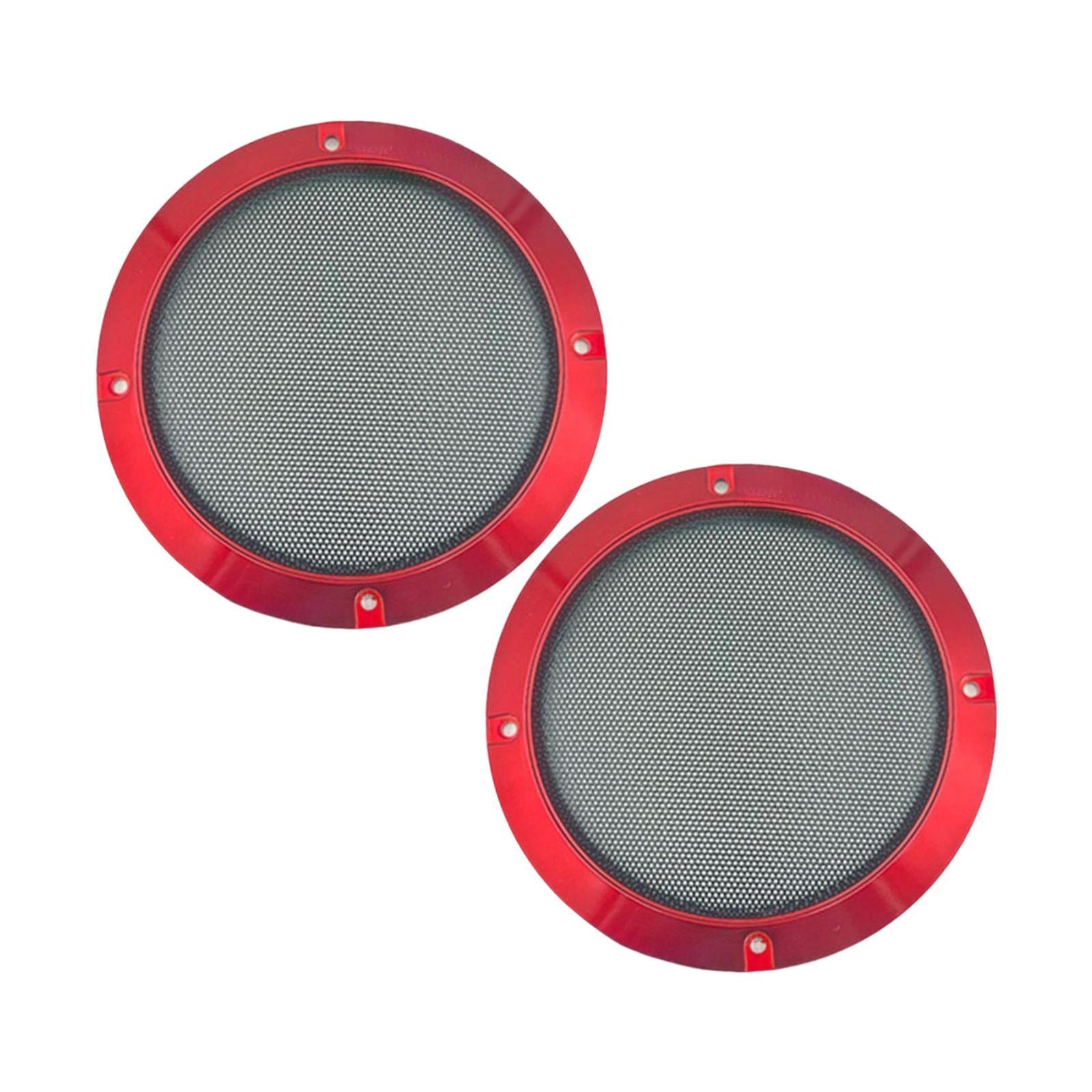 2 Pieces Speaker Grill Practical Round Subwoofer Grill for Speaker Cabinet 4 in