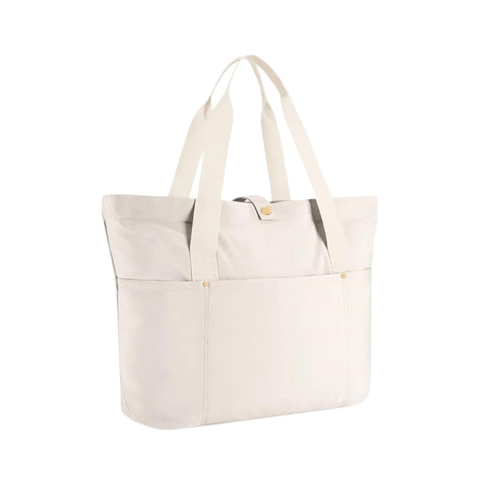Tote Bag for Women Lightweight Nylon Quilted Handbag for Beach Work Business beige