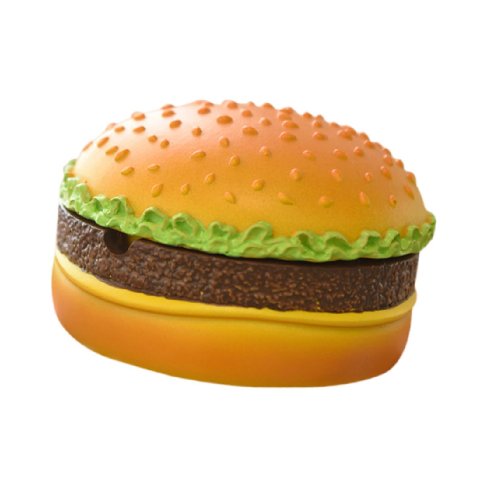Hamburger Shaped Ashtray Modern Craft Cigar Ash Tray for Tabletop Home Patio