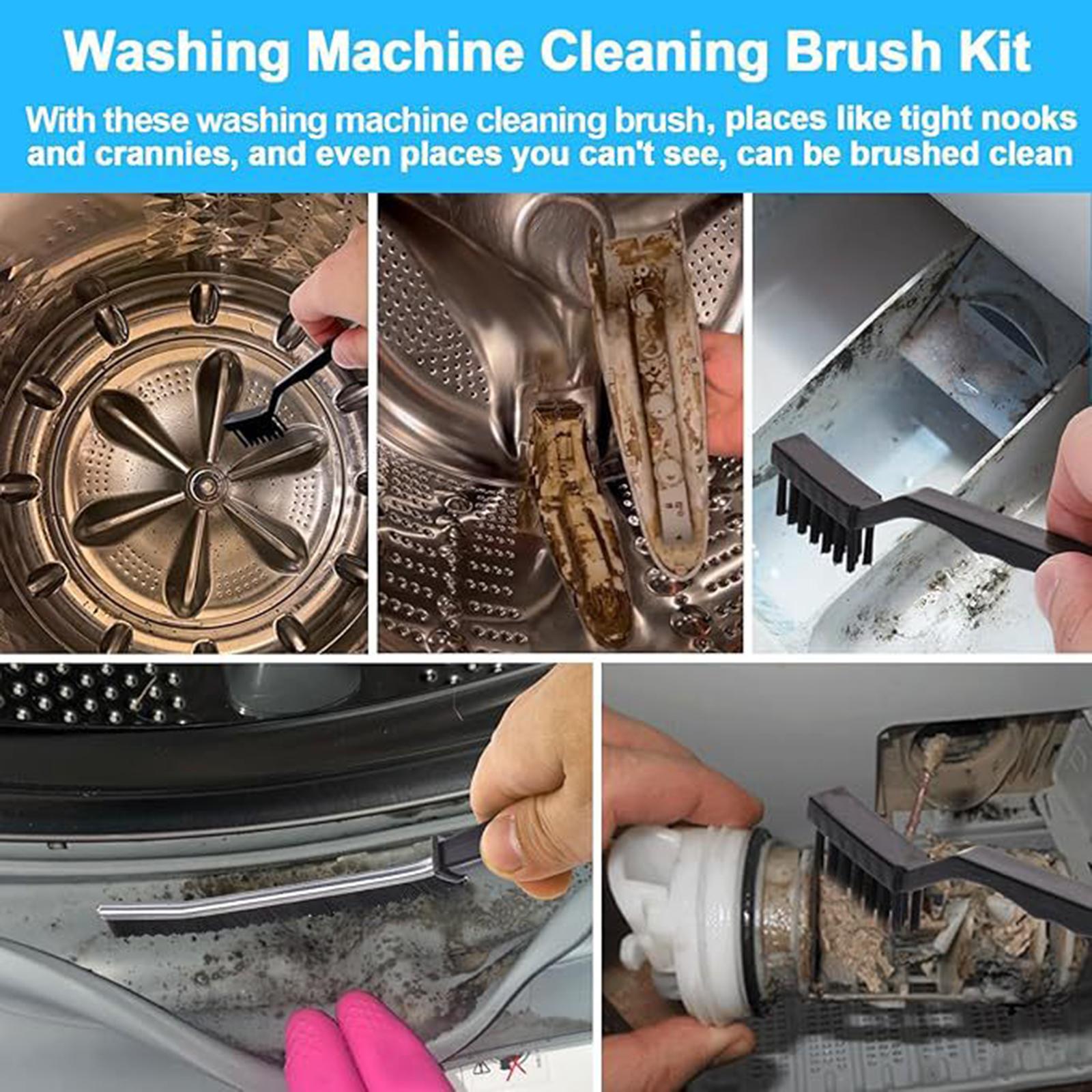 Washing Machine Cleaning Brush Kit Compact Sturdy Drum Laundry Cleaner Brush