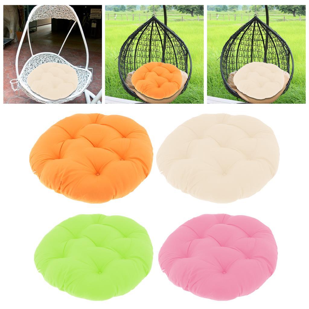 Hanging Chair Cushion Round Garden Pod Chair Mat for Home Garden Indoor beige