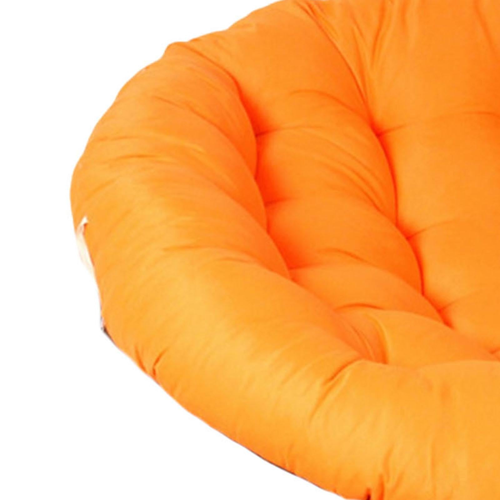 Hanging Chair Cushion Round Garden Pod Chair Mat for Home Garden Indoor orange