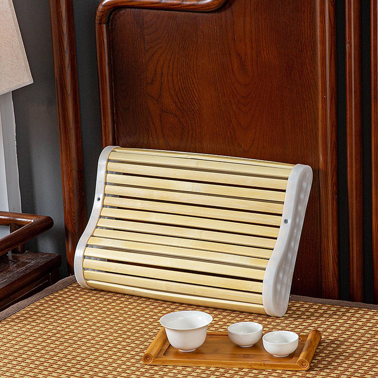 Bamboo Sauna Headrest Pillow Accessories Sauna Backrest for SPA Relaxing Gym 27cmx33cm