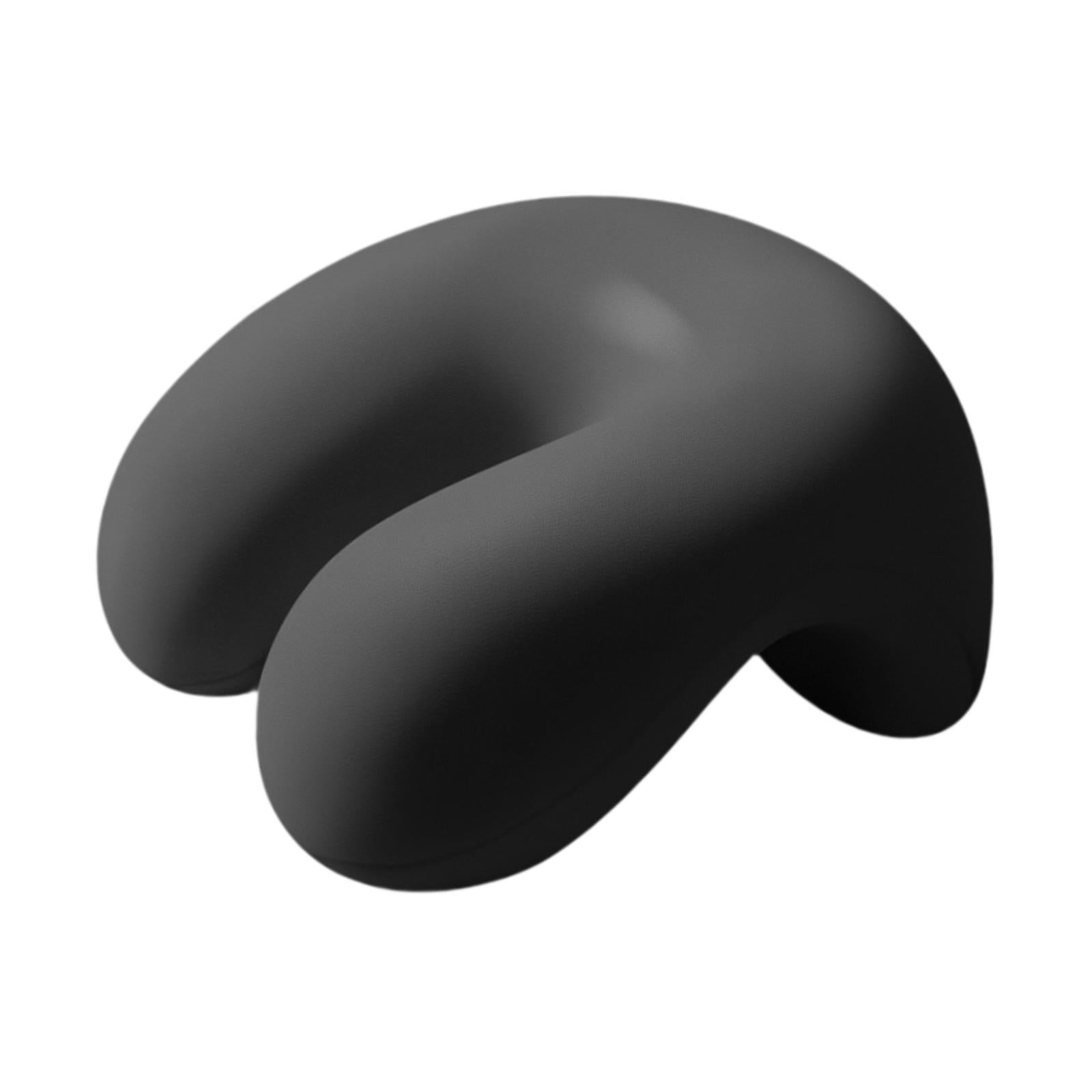 Neck Cushion Non Slip Memory Foam for Men Women Desk Sleeping Napping Pillow black