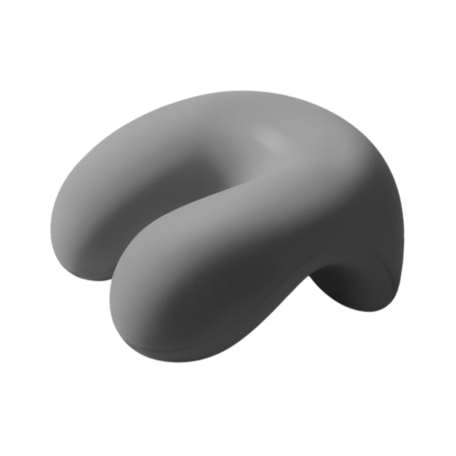 Neck Cushion Non Slip Memory Foam for Men Women Desk Sleeping Napping Pillow Dark Gray
