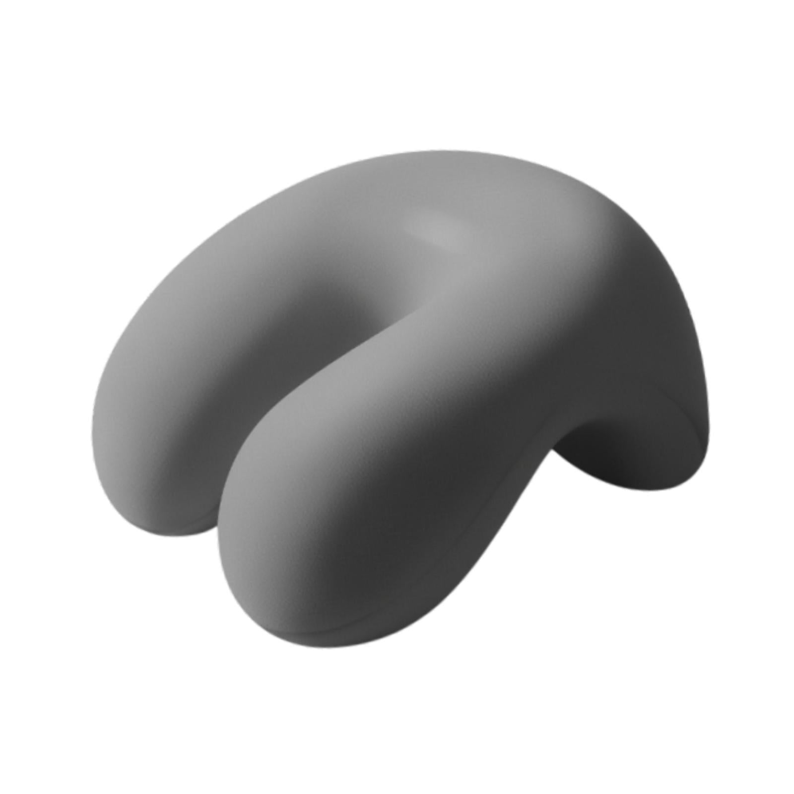 Neck Cushion Non Slip Memory Foam for Men Women Desk Sleeping Napping Pillow Dark Gray