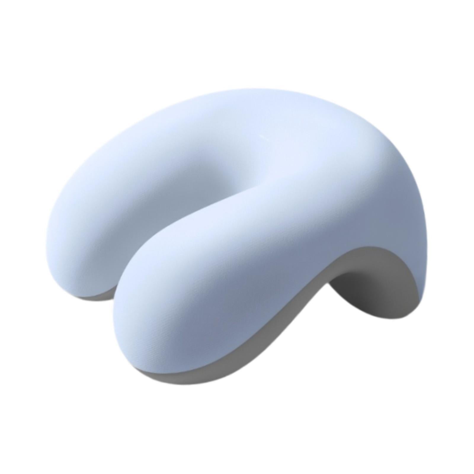 Neck Cushion Non Slip Memory Foam for Men Women Desk Sleeping Napping Pillow blue