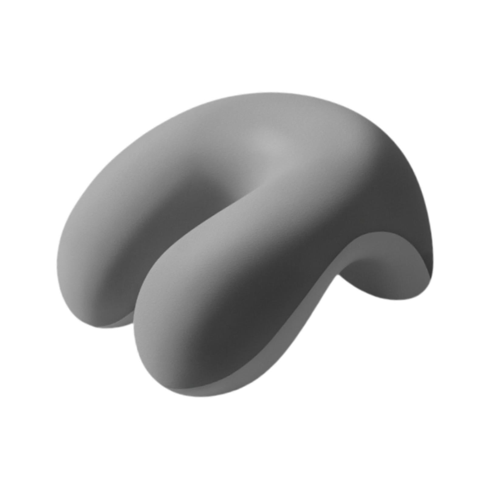 Neck Cushion Non Slip Memory Foam for Men Women Desk Sleeping Napping Pillow Light Gray
