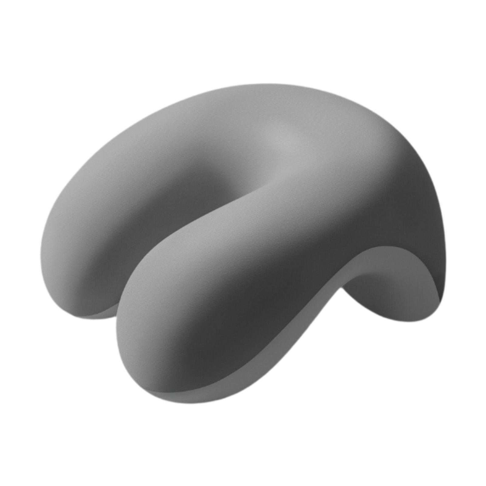 Neck Cushion Non Slip Memory Foam for Men Women Desk Sleeping Napping Pillow Light Gray