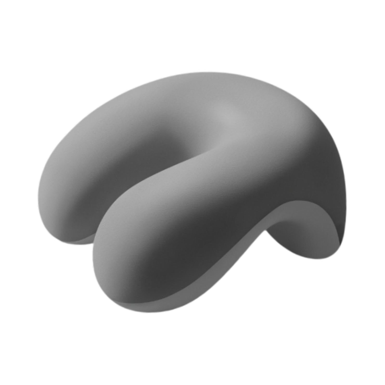 Neck Cushion Non Slip Memory Foam for Men Women Desk Sleeping Napping Pillow Light Gray