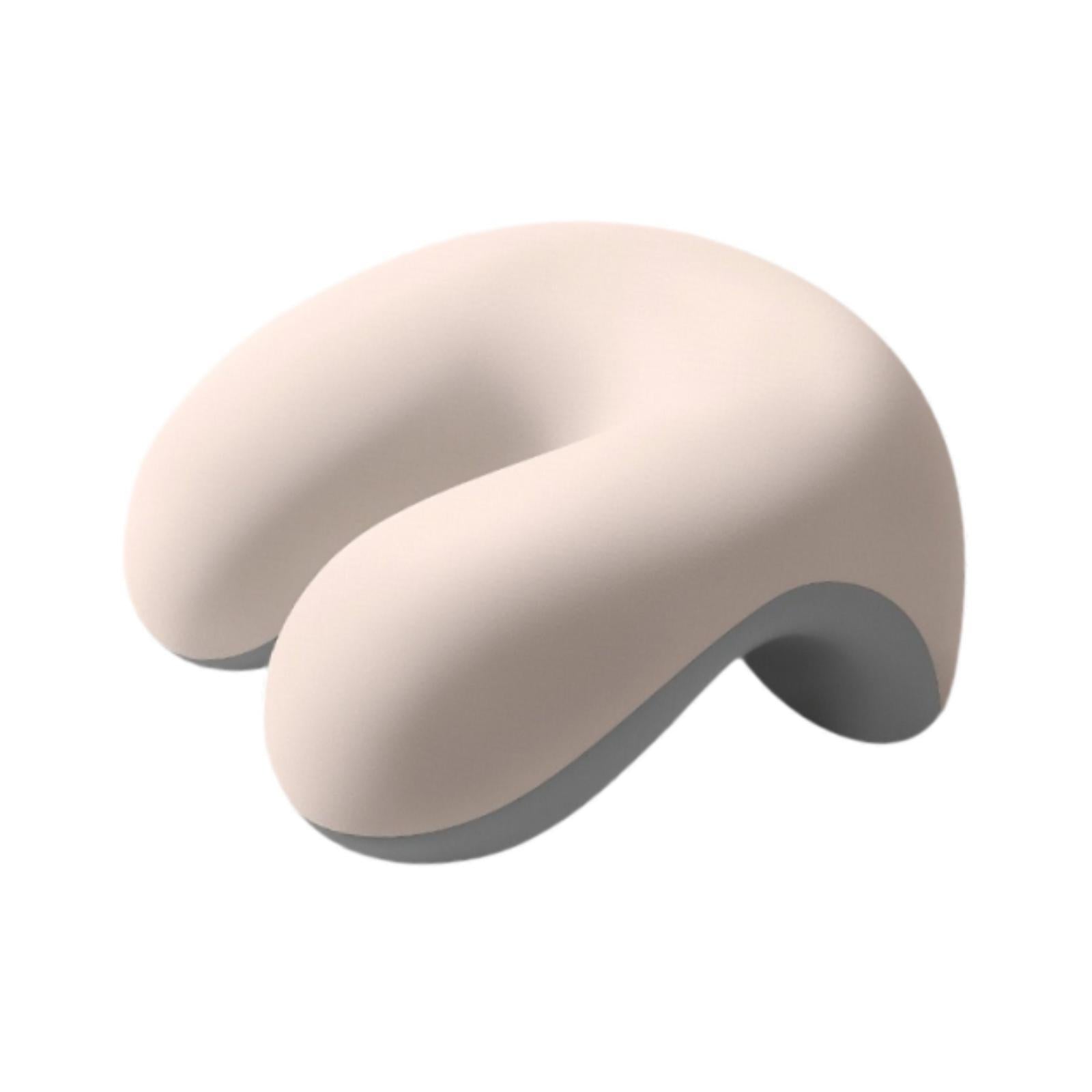 Neck Cushion Non Slip Memory Foam for Men Women Desk Sleeping Napping Pillow white