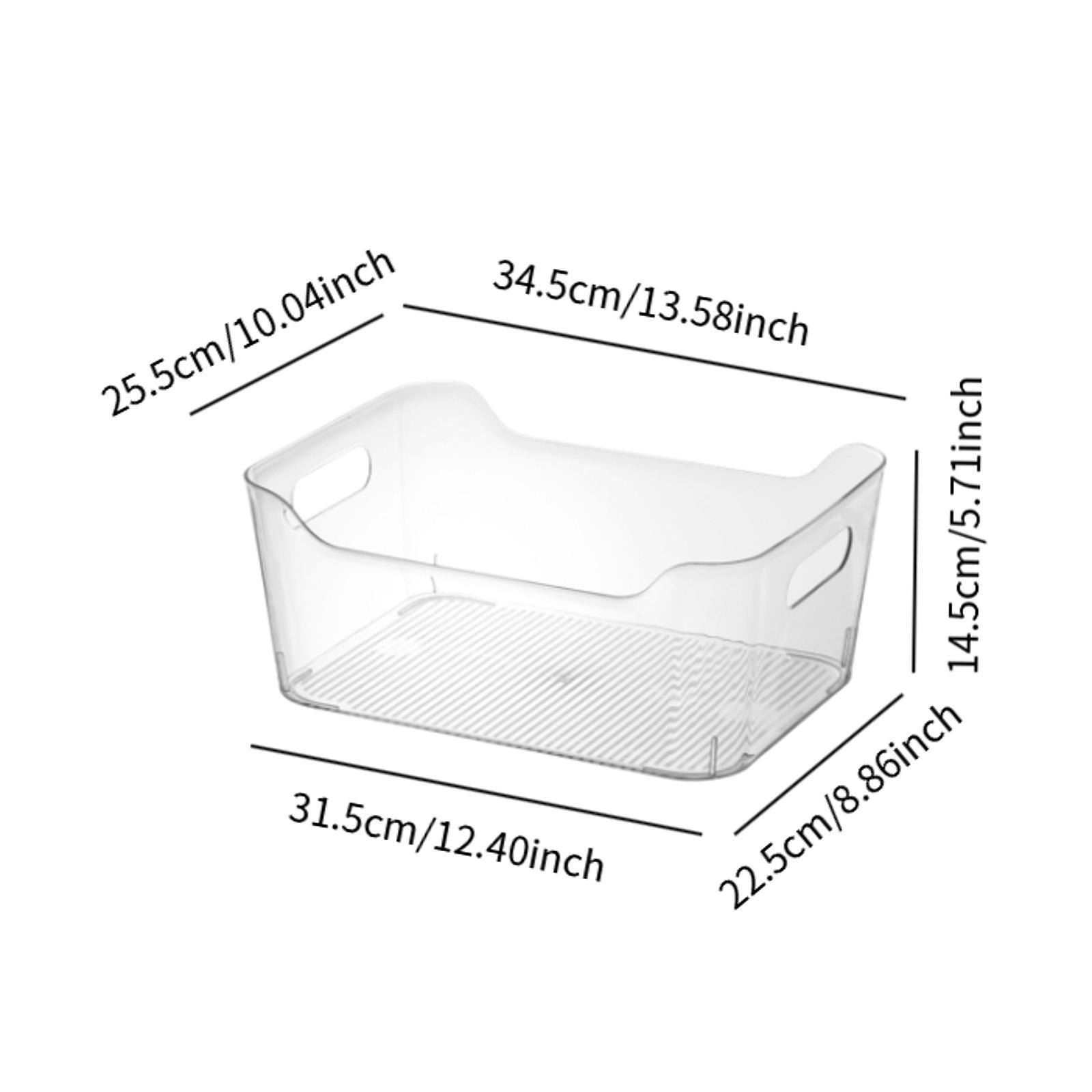 Desktop Storage Box Rack Multipurpose Transparent for Vanity Cabinet Jewelry 31.5cmx22.5cmx14.5cm
