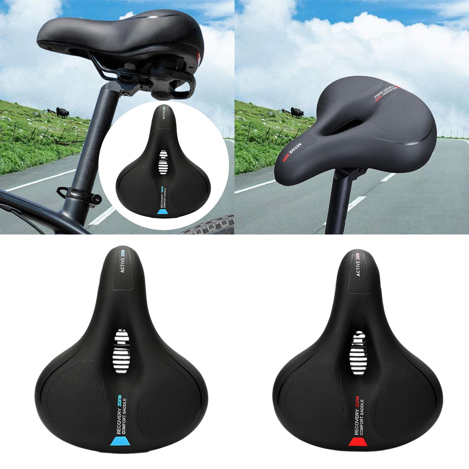 Bike Saddle Multiuse Easy Installation Ergonomic Bicycle Seat for Road Bikes Black Blue